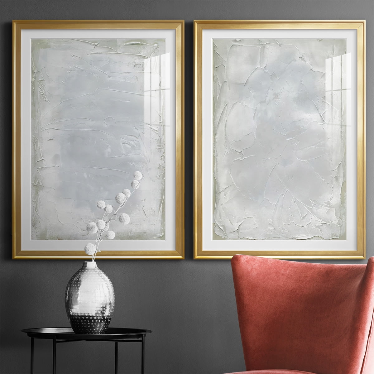Wexford Home Subtle Transitions I Premium Framed Print, 26.5" x 36.5" - Ready to Hang, Gold (Set of 2)