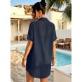 thumbnail image 4 of MOYIKO Womens Swimsuit Cover Up Shirt Summer Tops Bikini Beachwear Loose Beach Cover Ups Bathing Suit, 4 of 7