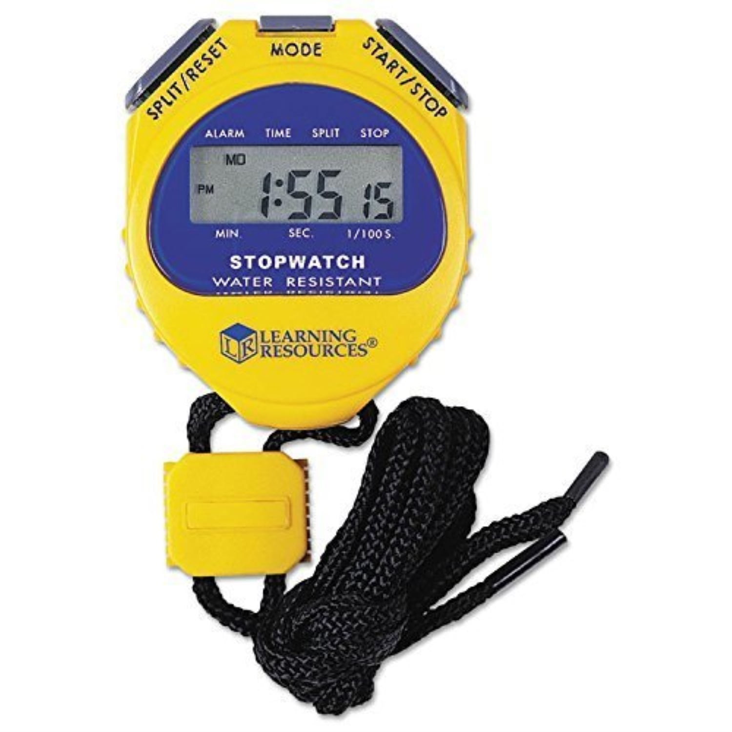 reg learning resources ler0525 big digit stopwatch, waterproof, 1/100