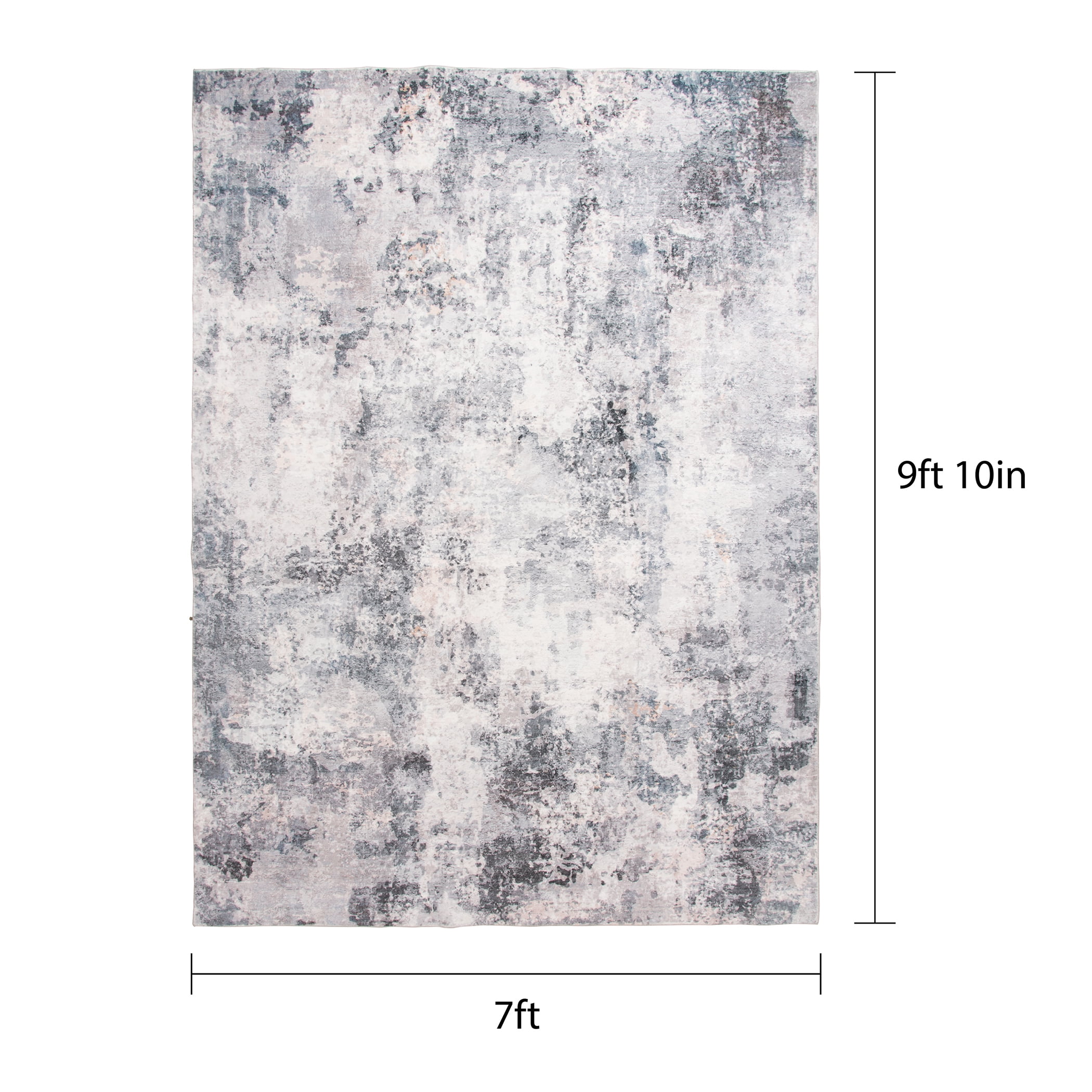 Better Homes & Gardens 7'3"x9'10" Abstract Faux Fur Indoor Area Rug