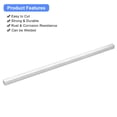 thumbnail image 4 of Unique Bargains Square Aluminum Flat Bar, 4 Pack 1/2' Thickness 1/2' Width 13' Length, 4 of 5