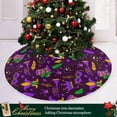 thumbnail image 6 of Coolnut Mardi Gras Tree Skirt, Large Round Venetian Christmas Tree Skirt for Holiday Party Home Christmas Day Ornaments36", 6 of 6