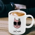 thumbnail image 3 of Cat Mom 11oz Mug, Ceramic Novelty Coffee Mugs 11oz, 15oz Mug, Tea Cup, Gift Present Mug For Birthday, Christmas Thanksgiving Festival, 3 of 4