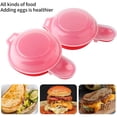 thumbnail image 3 of Pack Microwave Egg Cooker 1 Minute Hamburg Omelette Maker Kitchen Tool (Red & Clear), 3 of 5