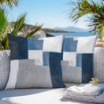 thumbnail image 4 of Blue Grey Outdoor Pillow Covers Pack of 2 Abstract Graffiti Modern Mottled Art Waterproof Throw Pillow Covers Decorative Cushion Cases for Patio Garden Tent Balcony Couch 16x16 inch, 4 of 8