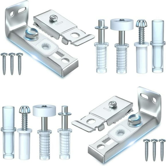 Hardware Repair Kit - 2 Pack Door Replacement Parts, 3/8" Pivot, 7/8" Guide Wheel, for Bi-Fold Pocket Door, Accordion Door, Barn Door