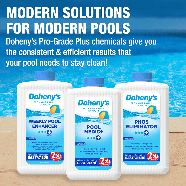 Doheny's Pro-Grade Plus Pool Medic Plus | Fast Acting Water Clarifier | Quickly Remove Contaminants to Clear Cloudy Pools Fast | Safe, Simple & Effective