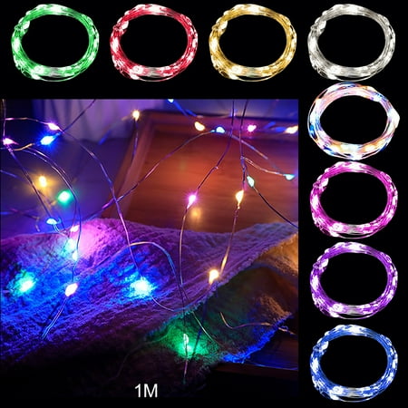 

WNG LED Bead String Lights Battery Powered Copper Wireled for Bedroom Christmas Party