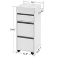 thumbnail image 5 of BarberPub Utility Cart with Storage Drawer, Salon Trolley Cabinet, 5 of 9
