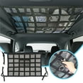 thumbnail image 4 of Eoozwa Upgrade Car Ceiling Cargo Net Pocket,31.5"x21.3" Strengthen Load-Bearing Mesh Car Roof Storage Organizer,Truck SUV Van Travel Long Road Trip Camping Interior Accessories, 4 of 9
