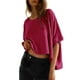 thumbnail image 1 of Camiseta Dokotoo Summer para mujer, talla grande, top corto, 1 of 6