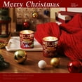thumbnail image 6 of HomeKingdee Christmas Scented Candle, Red Glass with Merry Christmas Design, Smokeless Soy Wax, Holiday Decoration, 6 of 6