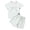 Light Green, variant on JIAYUE Girls Sleepwear For Kids Sets Striped Print Breathable Crew Neck Relaxed Fit Short Sleeve Tops And Shorts Two Piece Pajamas Cute Loungewear For Summer Home Vacation Daily Night,4-5 Years