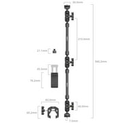 SMALLRIG 22 Magic Arm w Clamp, Overhead Phone Mount, Flexible Desk Camera Mount & Clamp, Articulating Friction Boom Arm w Thread Adapter, for Light, Webcam, Mic, Action Camera 4766