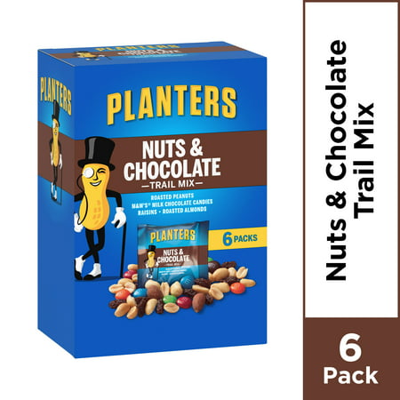 Planters Nuts and Chocolate Trail Mix, 6 ct - Bags, 7.5 oz