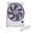 White, variant on Compact Portable Table Fan USB Powered 6 Speeds Quiet Motor LED Display for Travel Camping Bedroom Office Desk(White)
