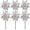 Silver, variant on Minzimin Sparkly Reflective Pinwheels with Stakes, Wind Spinners Outdoor Bird Scare Devices, Foil Pin Wheel Holographic Whirl Windmill for Yard Garden Decor Garden Wind Spinner 6 Packs