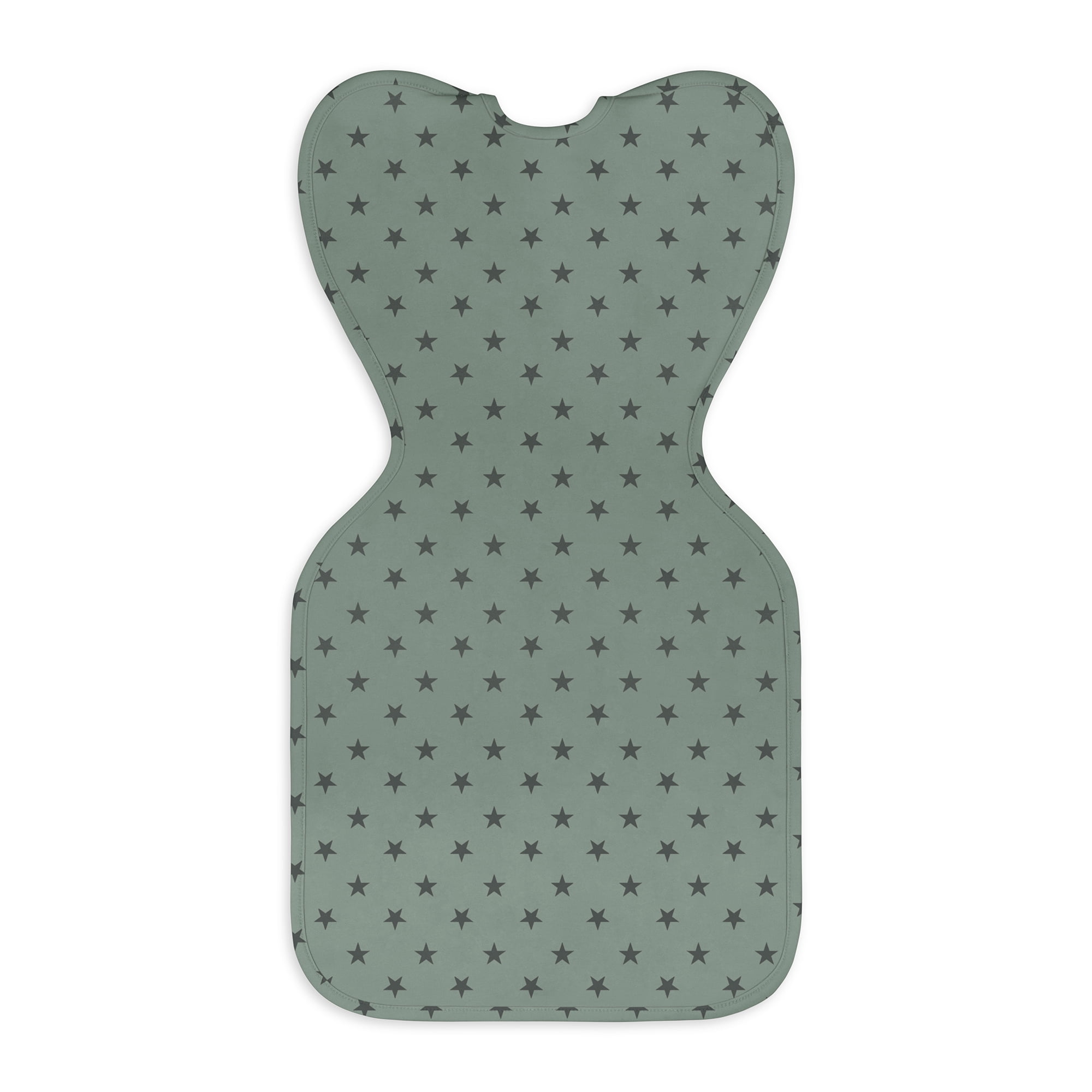 Love To Dream Swaddle Up Original Sleep Sack, 4-Way Stretch, Cotton Blend, 1.0 TOG, Deep Olive Stars, Small