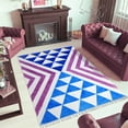 thumbnail image 2 of Casavani Indian Traditional Home Décor Kilim, Blue 6x6 ft, 2 of 6