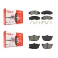 thumbnail image 1 of SIM Front Rear Semi-Metallic Brake Pads Kit for Car Kia Spectra Spectra5 KSM-100040, 1 of 8