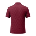 thumbnail image 3 of Lumtrix Golf Polo Shirt For Men Moisture Wicking Golf Shirts Performance Quick-Dry Short Sleeve Work Casual Cooling Polo Shirts Red M, 3 of 4