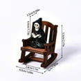 thumbnail image 5 of BNNG Miniature Gothic Grim Reaper Statue - Spooky Figurine for Shelf Desk Halloween Decor Collector Home Office Dark Fantasy Ornament, 5 of 9