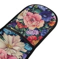 thumbnail image 4 of Yayeee Double Oven Mitt Kitchen Heat Resistant Baking 35" x7" Quilted Glove, Vibrant Pink Floral Pattern, 4 of 6