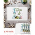 thumbnail image 5 of Easter Placemats Set of 4, Bunny Ears Gnomes Placemat for Dining Table Decorations, Easter Eggs Polka Dot Place Mats, Spring Table Mats for Kitchen Dinner Seasonal Holiday Party Decor, 5 of 5
