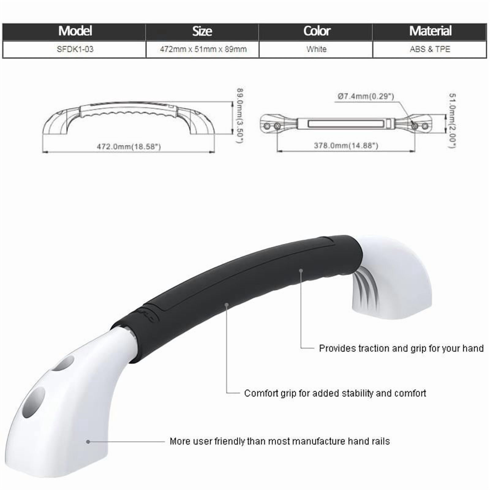 RV Auxiliary Handrail RV Door Handle Boarding Handrail Cabinet Ceiling Handle Accessories Camper Motorhome Caravan ,RV Universal Fit