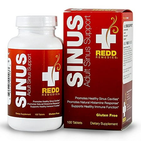 Redd Remedies - Adult Sinus Support, Natural Histamine Support for Sinus and Bronchial Health, 100