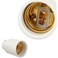 thumbnail image 4 of Pack of 2 B22 to E27 Socket Adapter - Converts Bayonet Bulb Bases to Screw., 4 of 5