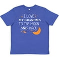 thumbnail image 3 of Inktastic I Love My Grandma to the Moon and Back Youth T-Shirt, 3 of 5