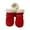 Red - XL, variant on KYAIGUO Anti-Slip Dog Snow Boots Warm Winter Little Pet Dog Boots Waterproof Dog Shoes Snow Boots Paw Protector for Medium Small Dog