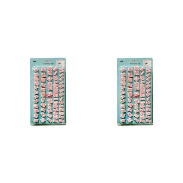 Molde reutilizable Inteprter 64 unids/set letras pastel herramienta para hornear rosa