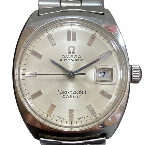 Pre-Owned Omega Seamaster Cosmic watch, total weight 48.8g, stainless steel, automatic...