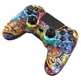 thumbnail image 2 of Wireless Controller Compatible with PS4/Pro/Slim, with Vibration Feedback, Motion Sensing, Touchpad, Light Bar, Share, 3.5mm Headphone Jack(Graffiti), 2 of 5