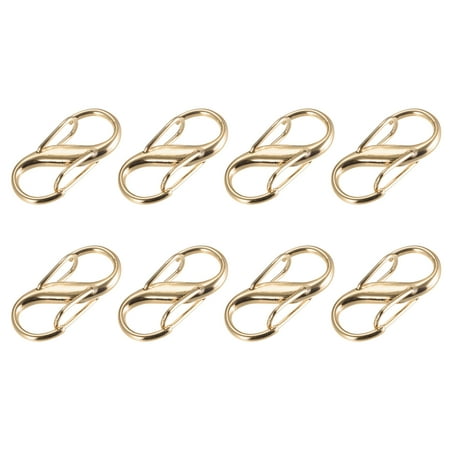 

Uxcell Adjustable Metal Buckle for Chain Strap 8Pack 27x13mm Chain Shortener Gold