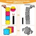 thumbnail image 3 of GRM Magnetic Tiles, 41 Pieces, 3D Magnetic Building Blocks for Kids, STEM Certified, 3 of 7