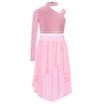 thumbnail image 2 of iixpin Kids Girls Ballet Gymnastics Leotard Lyrical Dance Outfits Jazz Latin Stage Performance Dresses Pink 8, 2 of 7
