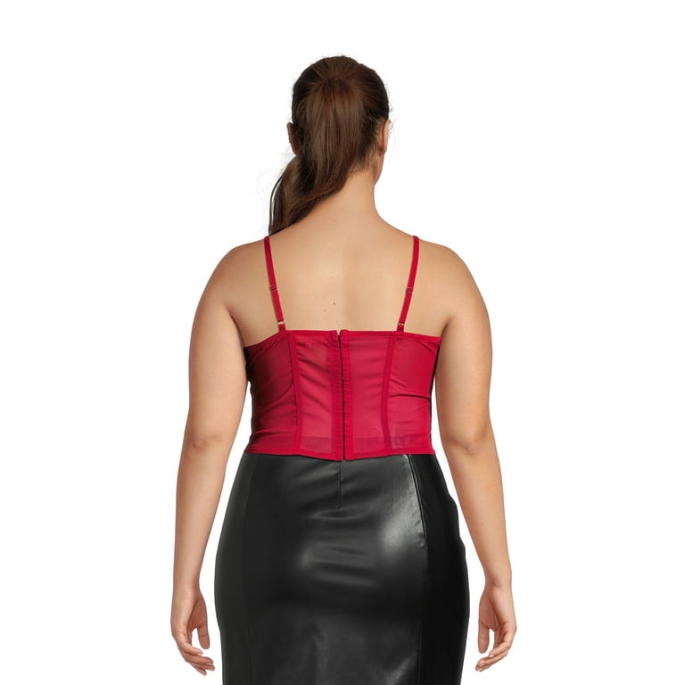 Madden NYC Juniors Plus Size Bustier Top