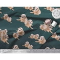 thumbnail image 3 of Soimoi Poly Georgette Fabric Golden Retriever Dog Fabric Prints by Yard 52 Inch Wide, 3 of 3