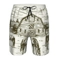 thumbnail image 3 of Fuzoiu Horses Grazing On Meadow Print Men's Beach Shorts,Men's Swim Trunks,Quick Dry Board Shorts with Pockets,Men's Bathing Suits for Surfing, Running, and Casual Wear-Small, 3 of 6