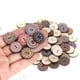 thumbnail image 1 of 100 Uds botón de madera Retro DIY dibujos animados sol flor patrón decoración artesanal 20mm, 1 of 5