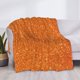 thumbnail image 3 of Balery Orange Glitter Manta de Franela con Dibujo, Lujo Ultra Suave y Cálido, Antipelusa y Resistente a las Arrugas para Cama, Sofá, Camping -50"x40", 3 of 6