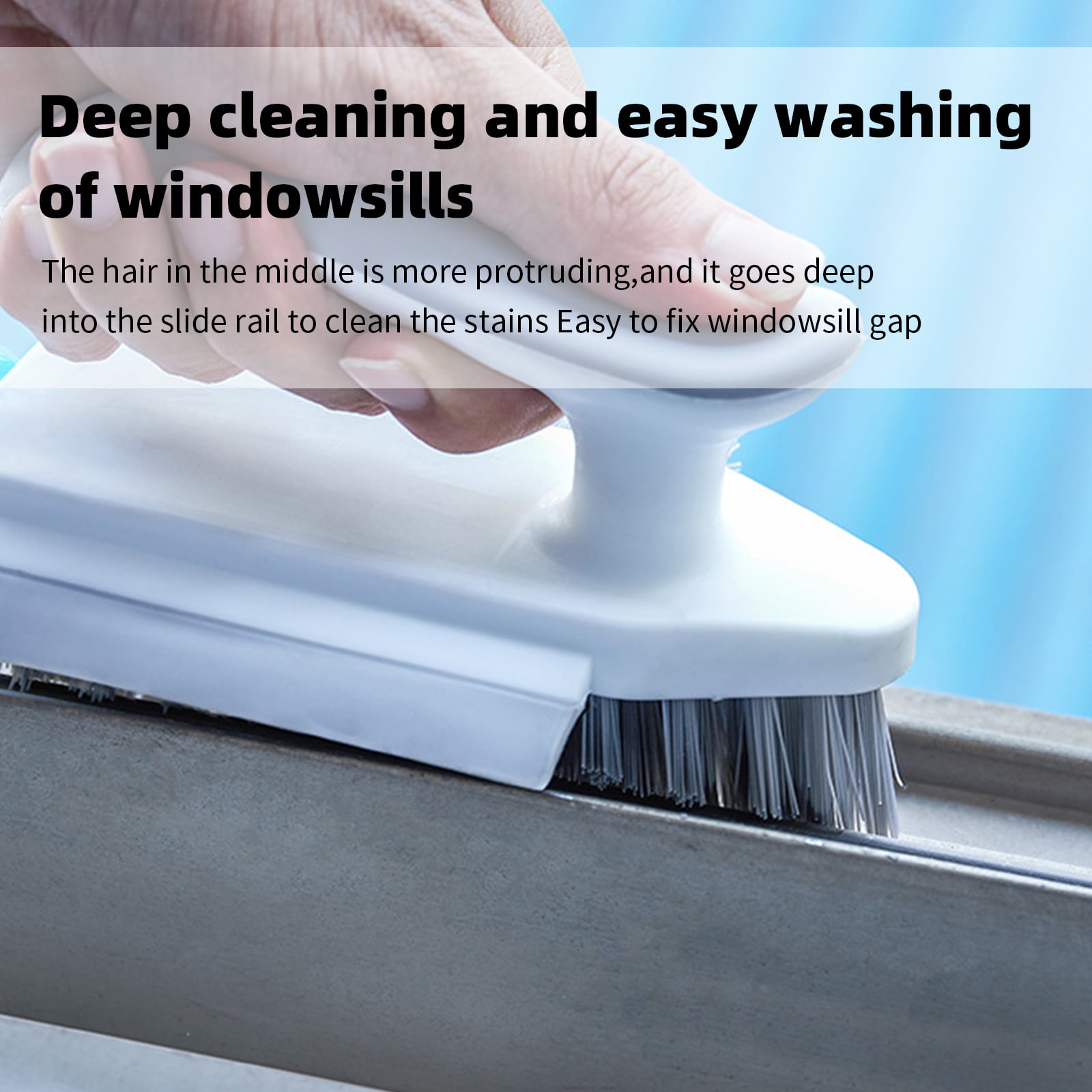 Bathroom Carpet Sponge Brush Long Handle Wall Tile Cleaning Brush Window  Car Cleaner Bathtub Scrubber Rotating Toilet Brush