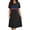 Black a1, variant on Patriotic Nightgowns for Women Plus Size Short Sleeve USA Flag T-Shirt Dress Summer Casual Sleepshirts 4th of July Night Gowns S-5XL
