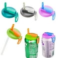 thumbnail image 2 of VANNYVANYA 4 Pack Soda Can Lids With Straws , Reusable  Silicone Covers for Standard Cans , Mixed Colors, 2 of 7