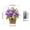 Violet, variante sur Couronne de Printemps pour Porte d'Entrée avec Crochet en Rotin et Nœud en Toile de Jute pour Décoration de Mariage, Pâques, Toute l'Année