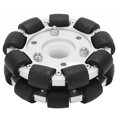 thumbnail image 3 of YLSHRF Roue Omnidirectionnelle en Aluminium Double 100mm Charge 30KG pour Kit Robotique Plate-Forme 14054, Roue Omni Aluminium, 3 of 8