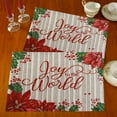 thumbnail image 1 of Christmas Holiday Season Decorative Cotton Woven Tapestry Placemats Set of 4, 1 of 1